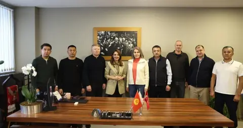 Kırgız heyet Antalya’da çevreci tesisi ziyaret etti