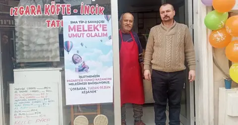 Edirne Keşan’da SMA hastası Melek'e anlamlı destek