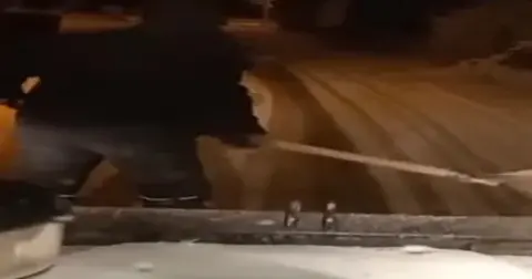 Bilecik Pazaryeri'nde karla mücadelede teyakkuzda