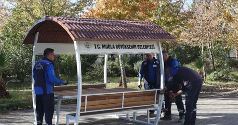 Muğla Köyceğiz'de ortak alanlar Büyükşehir güzelliği