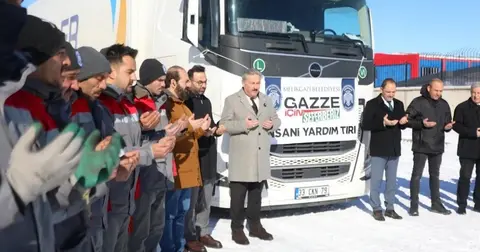 Kayseri Melikgazi'den Gazze'ye yardım tırı