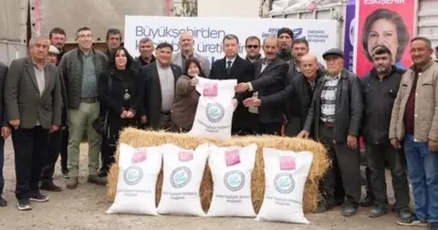 Eskişehir'de Günyüzü’ndeki üreticilere destek