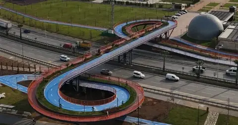 Trabzon'da Karadeniz Sahil Yolu'nda Ekolojik Köprü Tamamlandı