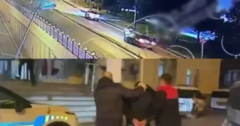 Polislerin üzerine araç sürdü, tutuklandı