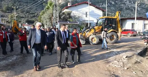Muğla Büyükşehir'den Datça ve Ula’daki yatırımlara yerinde inceleme