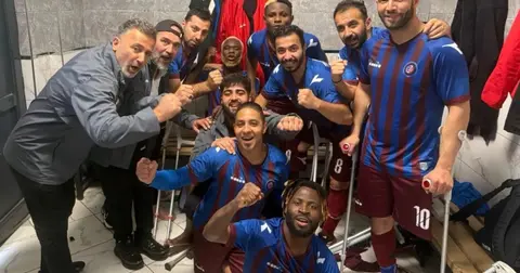 Trabzon Ampute Futbol Takımı sahasında galip