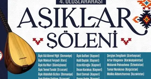 Kayseri 4. Uluslararası Âşıklar Şöleni'ne geri sayım