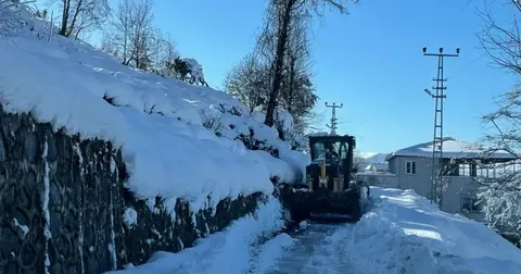 Trabzon'da kar nedeniyle 286 mahalle yolunun 153'ü açıldı, 133'ü hâlâ açık değil