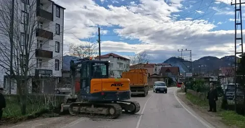 Ordu'da yol çalışmaları hızlandı