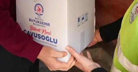 Denizli'de ramazan bereketi kapı kapı yayılıyor