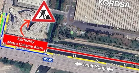 Kocaeli’de ulaşımda geçici ara çalışması