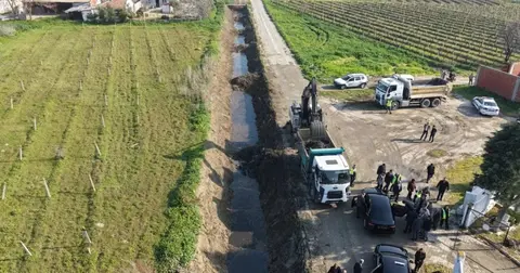 Manisa Saruhanlı'da dere temizlik seferberliği