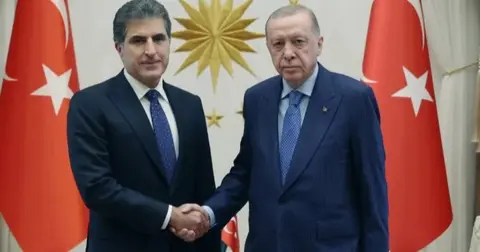 Cumhurbaşkanı Erdoğan, Barzani ile görüştü