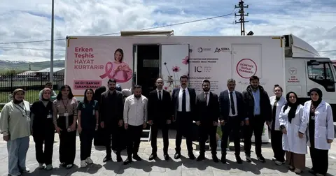 Ağrı İl Sağlık'tan mobil kanser tarama hizmetlerine yerinde inceleme