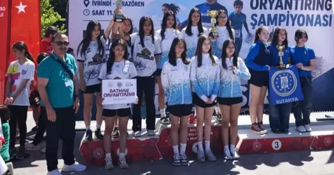 Kütahya Belediyespor U14 Oryantiring’de Türkiye üçüncüsü