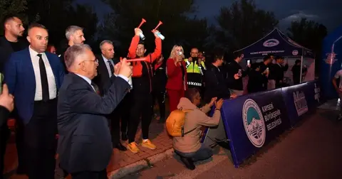Kayseri'de Gece Koşusu coşkusu