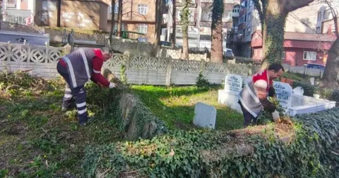Ordu’da mezarlıklar bayram ziyaretine hazır