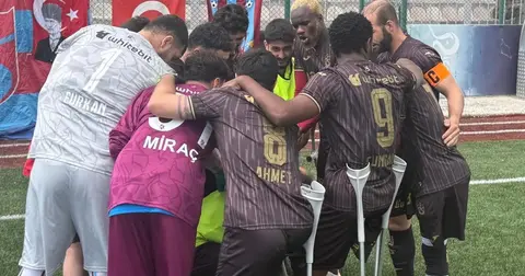 Trabzon Ampute Futbol Takımı üçüncülüğü garantiledi