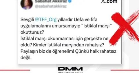 TFF iddialarına İletişim'den yalanlama: İstiklal Marşı uygulaması sürüyor