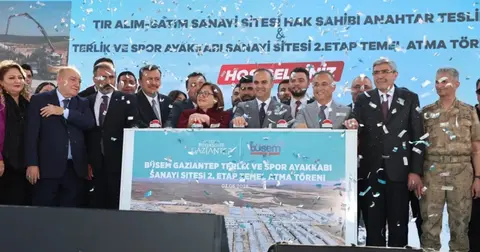 Gaziantep BÜSEM'de yeni iş yerlerinde anahtar töreni