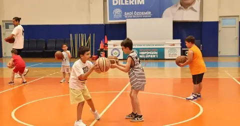 Bursa Nilüfer’de çocukların spor dolu yaz heyecanı
