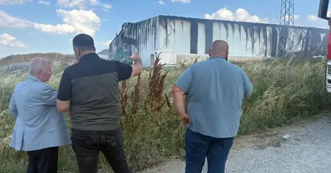 Keşan’da katı atık bertaraf tesisinde yangın