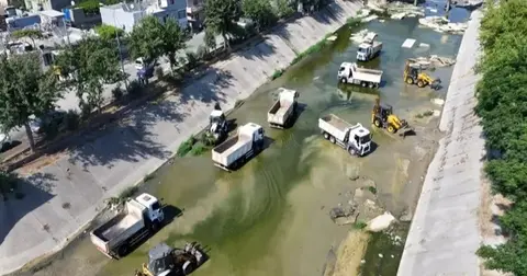 ASKİ, Sarıçam Deresi’nde kapsamlı temizlik başlattı