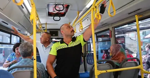 Antalya’da halk otobüslerine klima denetimi