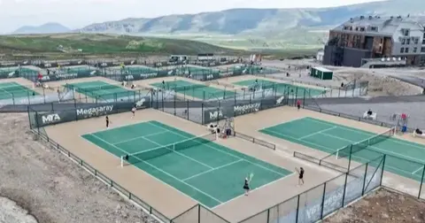 Kayseri Erciyes'te Dünya Tenis Turu heyecanı