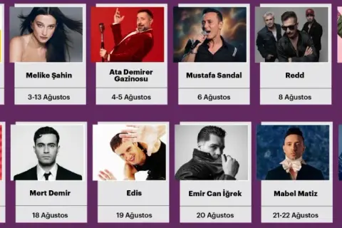 Harbiye Açık Hava'da Ağustos'ta Yıldız Paradesi