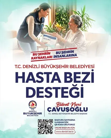 Denizli Büyükşehir'den hasta bezi desteği sürüyor