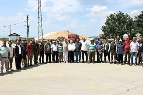 TMO'dan İpsala'da hasat ve alım çalışmalarına yerinde inceleme