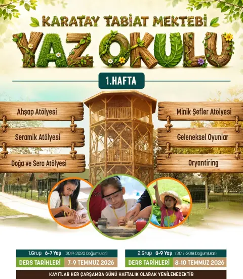 TABİAT MEKTEBİ YAZ OKULU KAYITLARI BAŞLADI