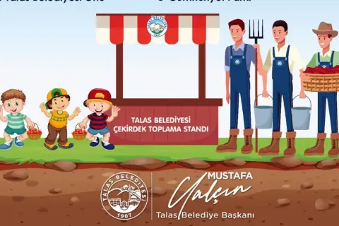 Talas'ta meyve çekirdekleri ağaca dönüşüyor