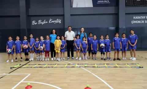 BAŞKAN KILCA, KARATAY YAZ SPOR OKULLARI'NDA ÖĞRENCİLERLE BULUŞTU