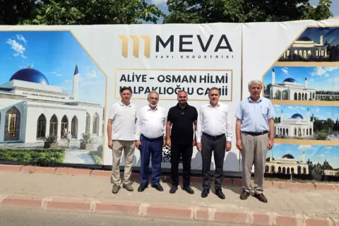 Talas'ta hayırsever Kalpaklıoğlu Camii inşaatı hızlandı