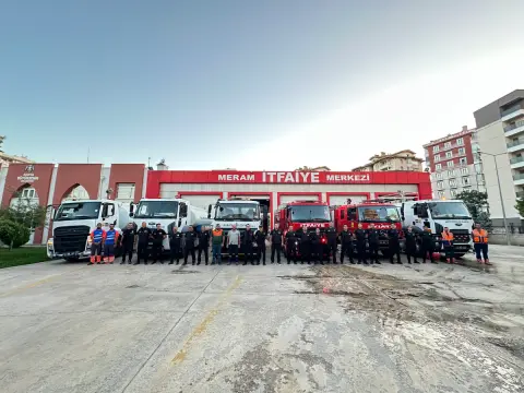Konya'dan Alanya yangınına 6 araç ve 13 personel