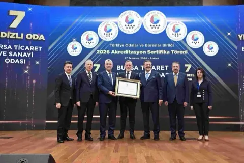 BTSO'ya 7 yıldızlı akreditasyon: Türkiye'de ilk 4 oda
