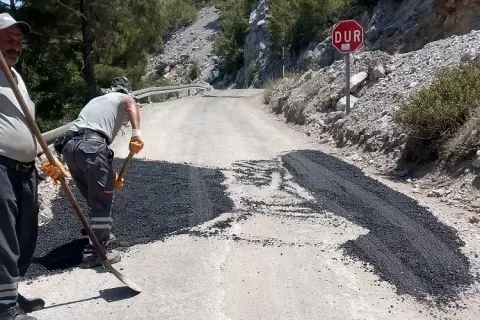 Alanya kırsal yolları yaz bakımına girdi