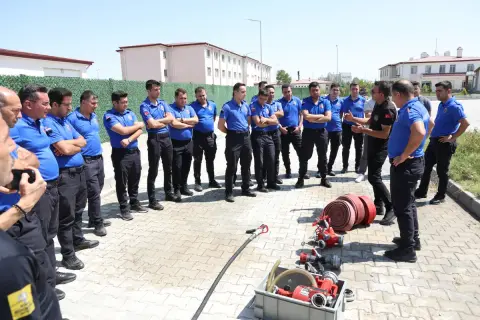 Konya İtfaiyesi Ereğli Cezaevi'ne Yangın Eğitimi Verdi