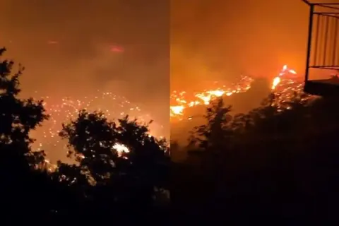 Alanya orman yangını: 54 ev tahliye, 10 ev yandı