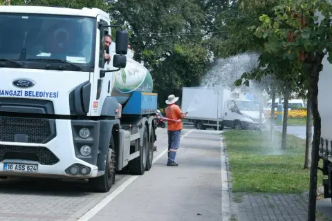 Osmangazi'de 32 bin 500 m² yeşil alana can suyu