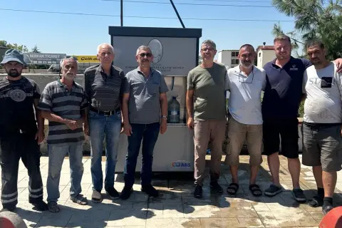 Keşan Sanayi Sitesi'ne 'kartlı hayır' çeşmesi