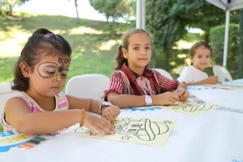 Gebze'de çocuklar parkta atölyeyle buluştu