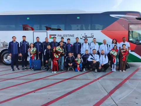 Filistin Milli Takımı dostluk maçı için Konya’ya geldi