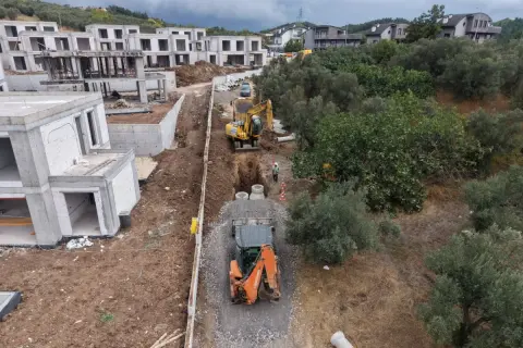 Mudanya'da 3,3 km yeni kanalizasyon ve yağmur suyu hattı