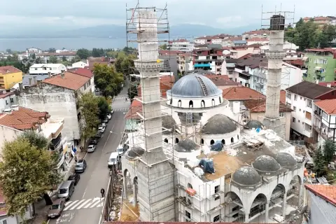 Kocaeli Kuruçeşme Merkez Camii'nin inşaatı hız kazanıyor