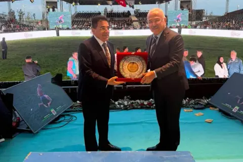 Ordu Başkanı Güler yağlı güreşe destekle onurlandırıldı