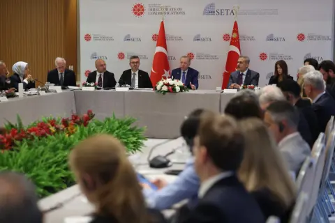 Erdoğan New York'ta ABD Think Tanklarıyla Görüştü