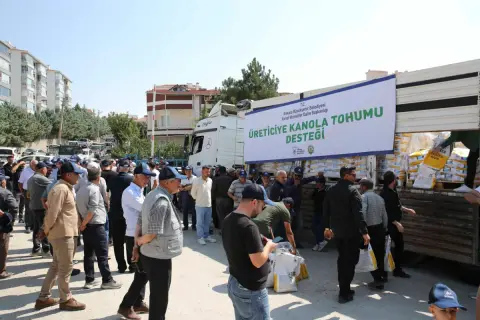 Ankara Büyükşehir Belediyesi kanola tohumu desteği verdi